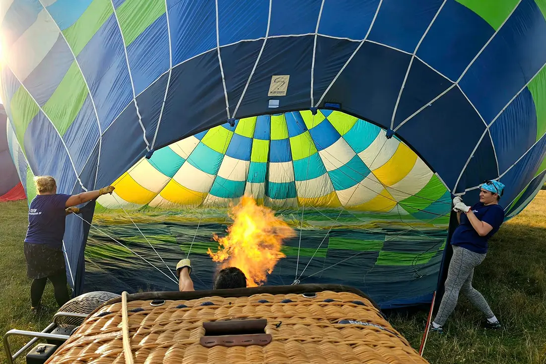 Издигане с балон край Белоградчик